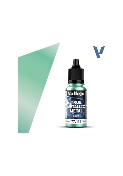 Vallejo 77113 18 Ml. Beetle Green, Light, True Metallic Metal Tmm Serisi Model Boyası Renkli