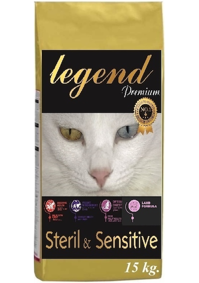 Legend Kuzu Etli Kısırlaştırılmış Yetişkin Kedi Maması 15 KG