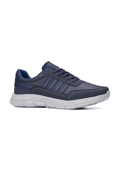 Günlük Erkek Yetişkin Sneaker Spor Ayakkabı Bağcıklı Büyük Numara Rahat Esnek 050c Lacivert
