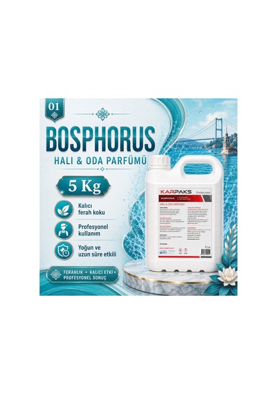 Bosphorus Halı Ve Oda Parfümü 5 L Ferah Ve Dengeli Koku Profesyonel Kullanım