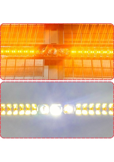 Off-road Premium Tavan Led Bar 105 Cm Beyaz Işık Projektör Drl Gündüz Led Metal Gövde 12-24v