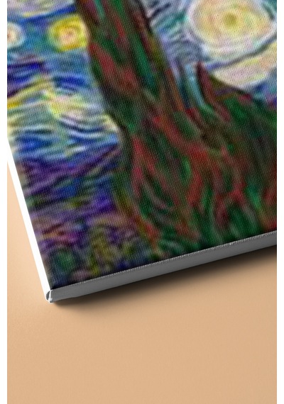 Webstyle Sayılarla Boyama Seti Kasnaklı Yıldızlı Geceler 40 X 50 Cm