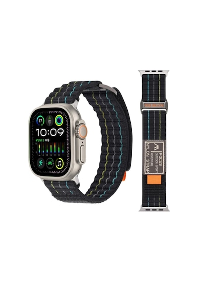 Wearfitpro Apple Uyumlu Watch Ultra 2, 3, 8, 9, 10  Focus Trail Loop Akıllı Saat Kordonu - Kayışı 45-49mm