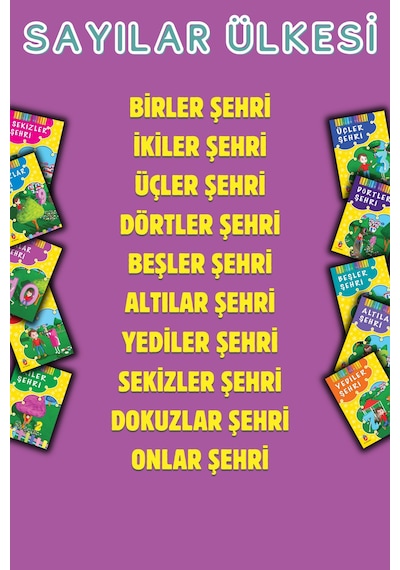 Sayılar Ülkesi Dizisi Kutulu 10 Kitap