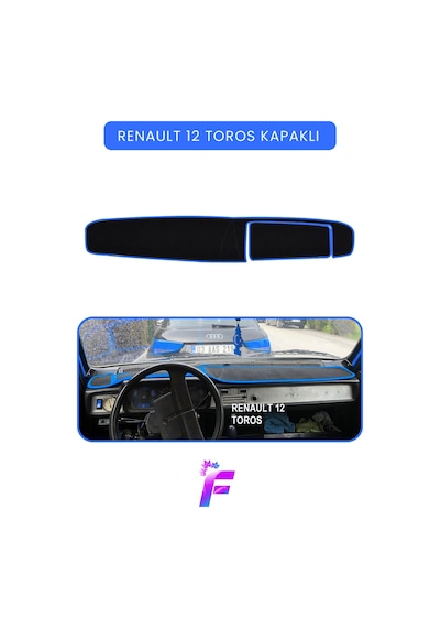 Renault Toros Uyumlu Ön Göğüs Koruma Hızlı Ve Kolay Montaj Kaymaz Tasarım Oto Aksesuar A23 Torpido Halısı
