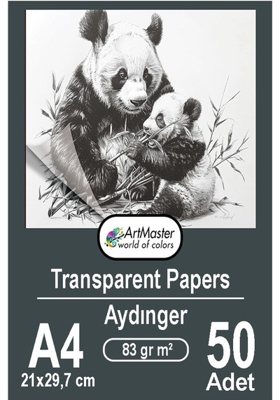 Aydınger Kağıdı A4 83 Gr Eskiz Kağıdı 50 Adet Artmaster Aydınger Kağıt 21x29,7 Cm Buzlu Mumlu Kağıt Çizim Kağıdı