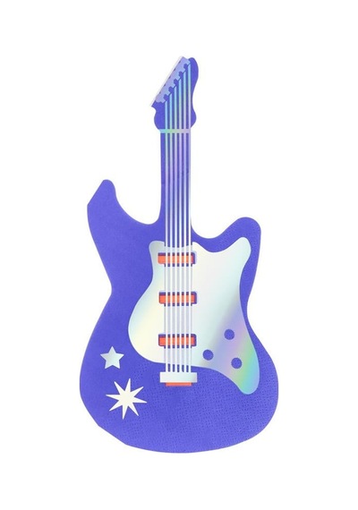 Meri Meri - Elektro Gitar Peçete - L - 16 Adet