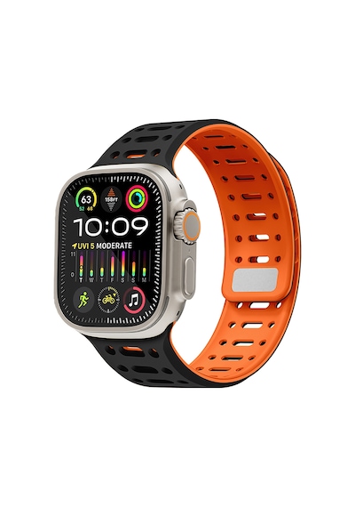 Apple Uyumlu Watch Ultra / Watch Ultra 2 49mm Kordon Yumuşak Soft Silikon Kayış Kordon
