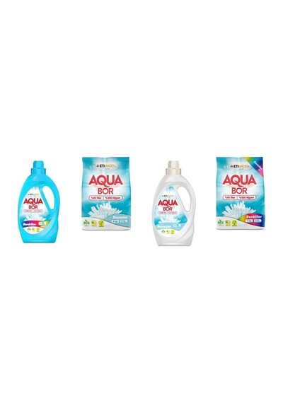 Aquabor Doğal Mineralli Sıvı Renkliler + 4 Kg Beyaz + Sıvı Beyaz + 4 Kg Renkliler 4 Lü Set 0.75 LT - 2.5 LT - 12 KG 82563387