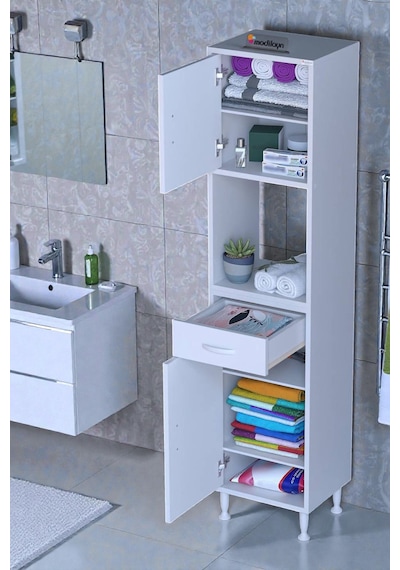 Eliusta Vero 5 Bölmeli 35 Cm Genişlikte Dolap Çok Amaçlı Kullanım Banyo Dolapı 35x173x32,5 Cm Dolap Beyaz Eliusta Vero 5 Bölmeli 35 Cm Genişlikte Dolap Çok Amaçlı Kullanım Banyo Dolapı 35x173x32,5 Cm Dolap Beyaz