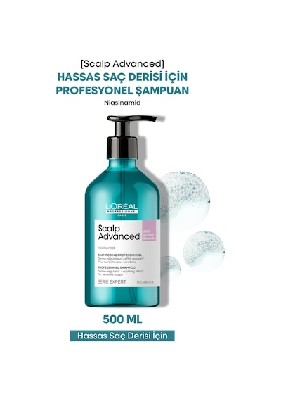 L'Oréal Professionnel Serie Expert Scalp Advanced Hassas Saç Derisi Için Profesyonel Şampuan 500 ML