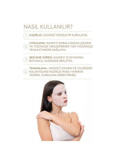 Mjcare On Rice Extract Mask - Pirinç Özlü Yüz Maskesi 20'li