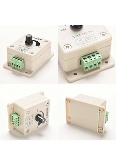 12-24 Volt Manuel Led Dimmer 8 Amper Şerit Led Dimmer