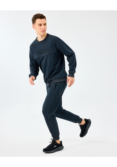 Skechers M Crewneck Sweatshirt Erkek Siyah Sweatshirt S2520229-3817 Siyah