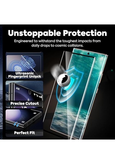 Ayrex Samsung S25 Ultra Uyumlu Ekran Koruyucu - 9h Temperli Cam, Hd Şeffaf, 2'li Paket