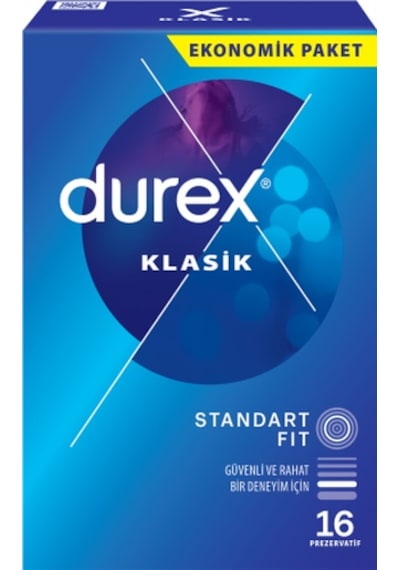Durex Klasik Prezervatif 16'lı