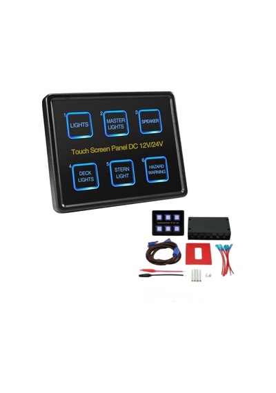 Mellifera Karavan & Tekne 6'lı Kontrol Paneli Röleli 12v/24v-1762