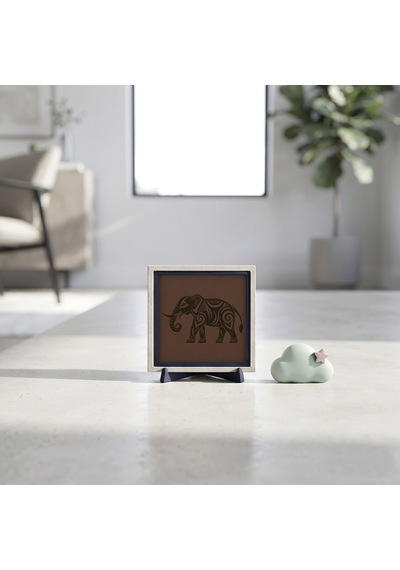 Fil Motifli Modern Dekoratif Obje, Yaşam Alanınıza Güç Katan Estetik Tasarım 10x10 Cm
