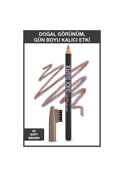 Maybelline Ny Quick Shaper Kaş Şekillendirici Kalem - 03 Soft Brown 3600531718312-11120 03