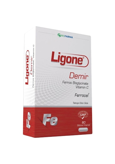Ligone Demir 60 Bitkisel Kapsül X2 Adet