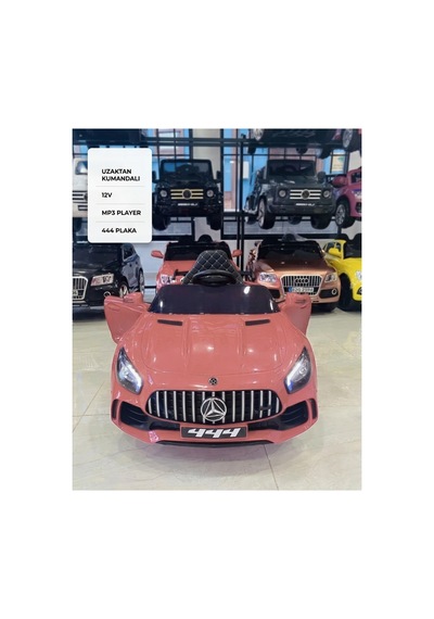 444 Gtr Sport 12v Uzaktan Kumandalı Akülü Araba - Pembe Lüks Çocuk Aracı