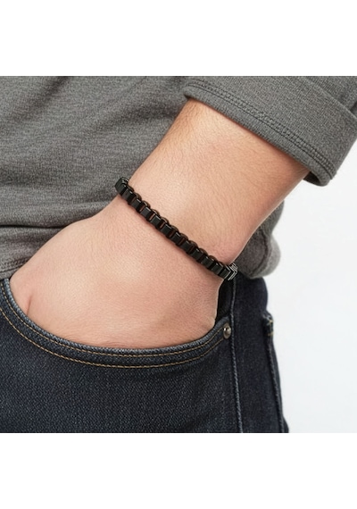 Premium Arnavut Çelik Zincir Bileklik 6mm Köşeli 3183czb2d5 - 20 Cm - Altın Renk Altın