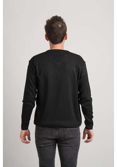 Regular Fit V Yaka Pamuklu Basic Erkek Triko Kazak 001