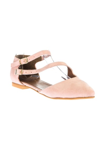 Fox Shoes Pudra Kadın Babet D726016902 Pudra