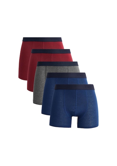 Tudors Erkek 5'li Pamuklu Likralı Esnek Kumaş Boxer-32937 Multi