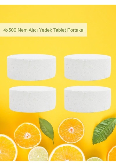 2 Adet 2x500 Gr Nem Alıcı Rutubet Ve Küf Önleyici Yedek Tablet Portakal Diğer