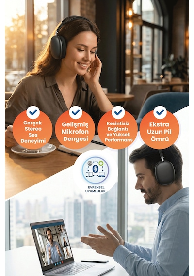 Xo BE25 Bluetooh 5.3 Kulak Üstü Kulaklık
