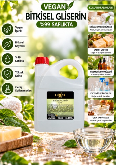 Kimya Bitkisel Gliserin 4 Kg Vegan Glycerine Nem Desteği