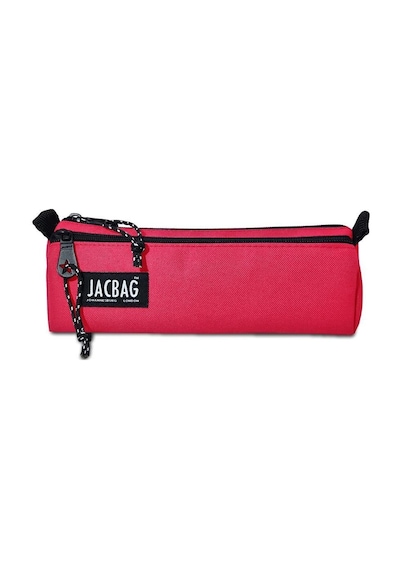 Jacbag Dual Prime İki Bölmeli Üçgen Kırmızı Kız Çocuk Kalem Çantası Çok Renkli