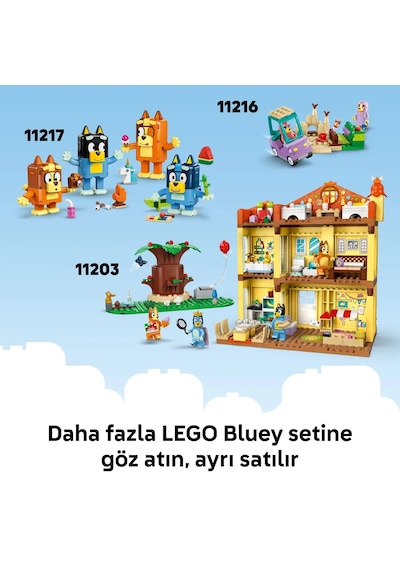 LEGO® Bluey Rusty ve Bluey ile Okul 11221 - 4 Yaş ve Üzeri Çocuklar için Aksesuarlar İçeren Oyuncak Yapım Seti (106 Parça)