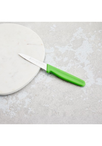 Aryıldız Solo Tırtıklı Sebze Bıçağı Yeşil 10 Cm Renkli
