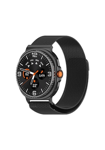 Samsung Galaxy Watch 8 40mm /watch 8 44mm / Classic 46mm Uyumlu Hasır Örgü Metal Milano Kordon
