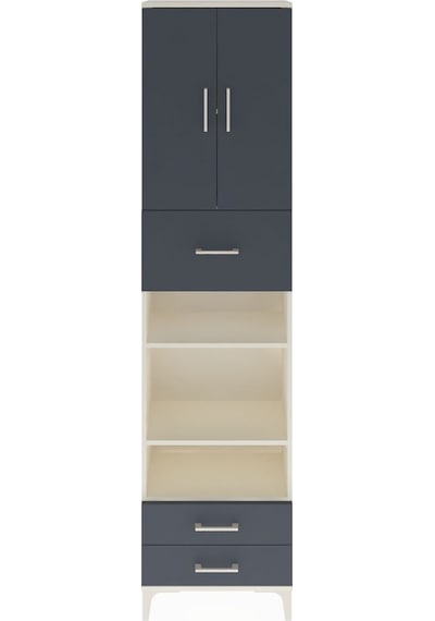 Arges Dolap 5 Raflı 3 Çekmeceli 2 Kapaklı 60x30x243 Aytaşı-an... Aytaşı