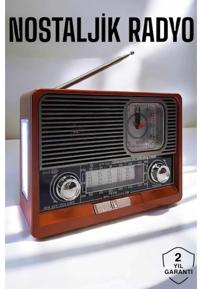 Nostaljik Radyo Usb,aux Ve Sd Kart Girişli Bluetooth Bağlantılı - Lisinya
