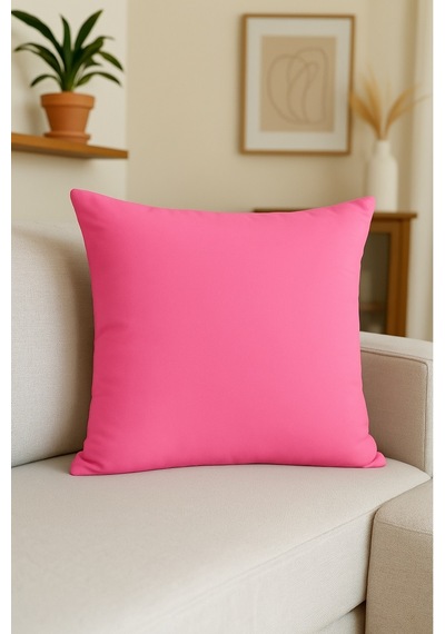 Luna Serisi Kadife Dokulu Kırlent Kılıfı 30 X 50 Cm - Pembe