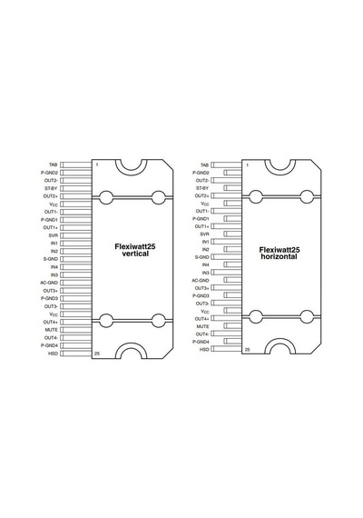 Tda7560 Flexiwatt-25 Amplifikatör Ses Entegresi