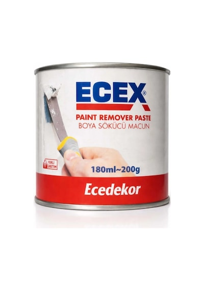 Beyaz Ecex Boya Sökücü Macun 180ml 200g - Güçlü Jel Formül