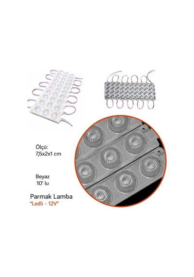 Nyf Benmax 12v Parmak Lamba Modül Led 3 Lü Beyaz 10 Lu Bx12 045