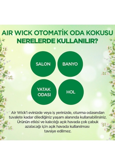Air Wick Oda Kokusu Freshmatik, Otomatik Sprey Makine Yedek Bahar Çiçekleri 3x250 Ml