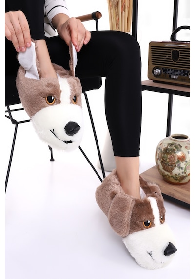Wordex Hayvanlı H10 Köpekli Kışlık Kadın Erkek Çocuk Panduf Ev Içi Sessiz Taban Panduf Kahverengi Wordex Hayvanlı H10 Köpekli Kışlık Kadın Erkek Çocuk Panduf Ev Içi Sessiz Taban Panduf Kahverengi