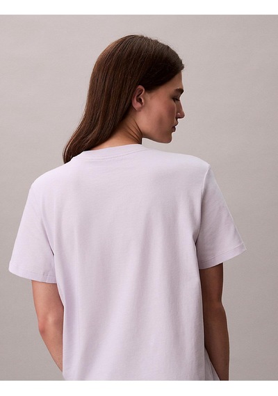 Calvin Klein Kadın Classic Grafik T-shirt-12870 Beyaz