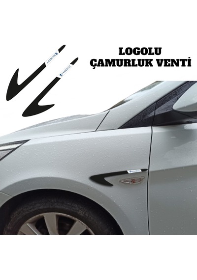 Peugeot Grubu İle Uyumlu Pleksi Çamurluk Venti Parlak Siyah Sağ - Sol Takım