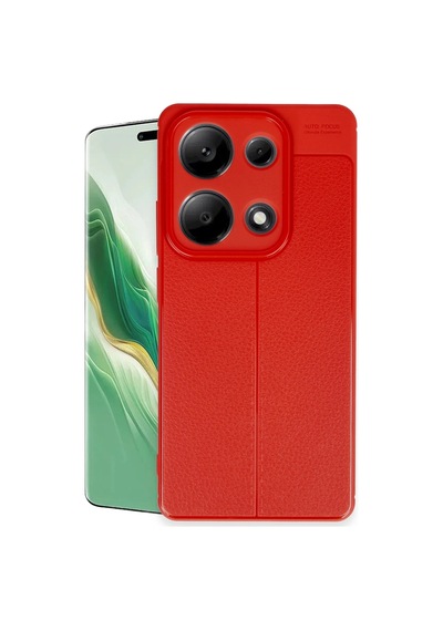 Newface - 831 - Xiaomi Redmi Note 13 Pro 4g Kılıf Auto Focus Kapak - Csmo-tex - - Kırmızı