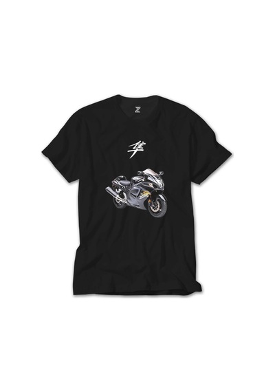 Suzuki Hayabusa Stompgrip Siyah Tişört Siyah