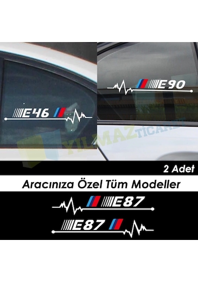 Bmw M Kalp Atış Ritim Oto Sticker E46 E90 E60 E39 E36 F30 F10 E70