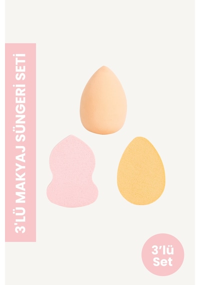 Pop Beauty Makyaj Süngeri Seti, Bej Tyc00537716063